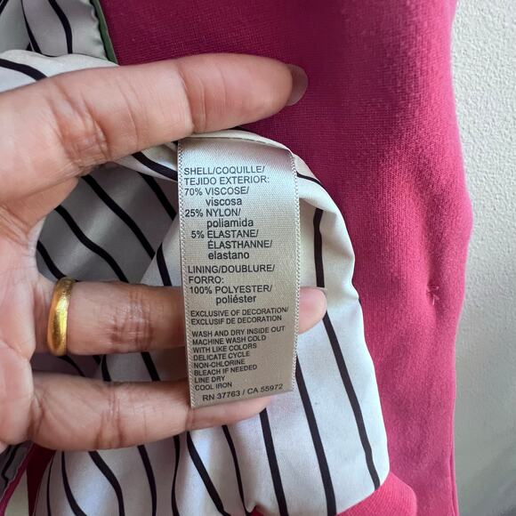 Rafaella Women's Jacket Small Coral Red Blazer One Button Career Preppy Stretch - Picture 10 of 11